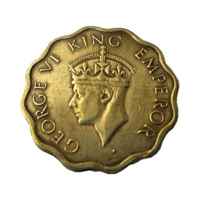 1 ANNA YEAR 1943 GEORGE VI KING EMPEROR