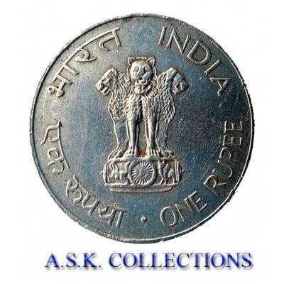 1 RUPEE OLD RARE MAHATMA GANDHI COIN (1869-1948) FOR COLLECTION