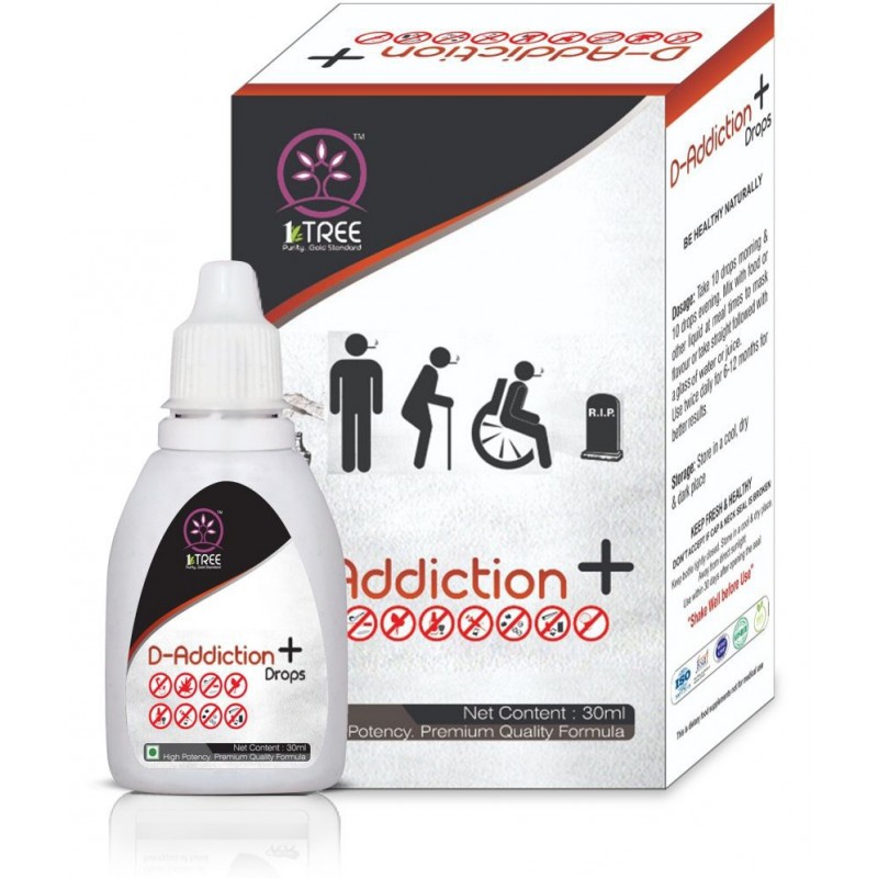 1 Tree Anti Addiction Drops - Daddiction Drops - Nasha Mukti Dawa - Stop Addiction 30 gm Multivitamins Capsule 1 Tree Anti Addiction Drops - Daddiction Drops - Nasha Mukti Dawa - Stop Addiction 30 gm Multivitamins Capsule