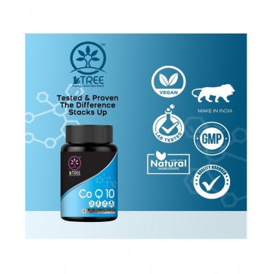 1 Tree CO Q 10 High Absorption Nutrition Capsules-Antioxidant & Support Heart 60 gm Natural Multivitamins Capsule