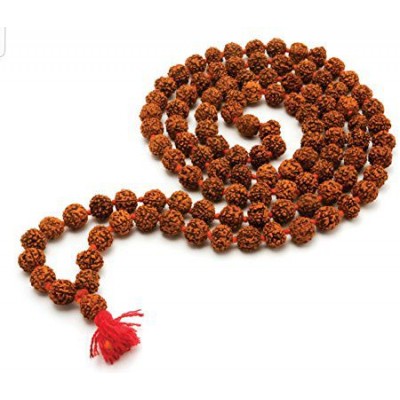 100 % Original Nepal 5 Mukhi Rudraksha Mala 108 +1 Beads Each Beads (8 mm ) Length 36 Inches