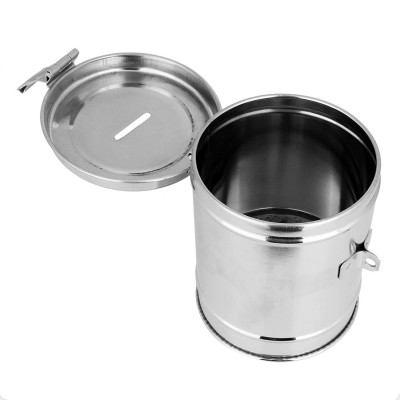 100% Stainless Steel Round Shape Piggy Bank | Money Bank Container for Kids