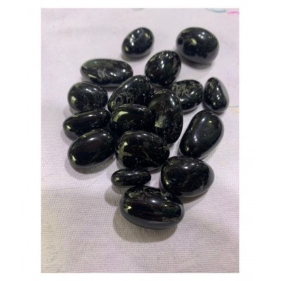100GM Black Tourmaline Natural Agate Stone Tumble