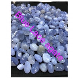 100GM Blue Lace Agate Natural Agate Tumble Stone