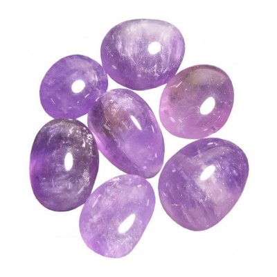 100GM Brazilian Purple Amethyst Natural Agate Stone Tumble
