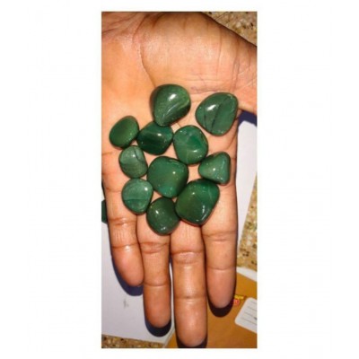 100GM Green Jade Natural Agate Tumble Stone