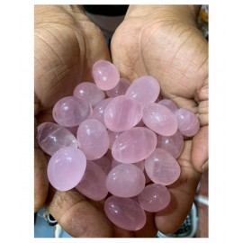 100GM Pink Rose Quartz Star Quality Natural Agate Stone Tumble