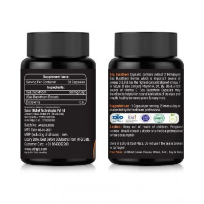 1Tree Sea Buckthorn Capsules âSea Buckthorn Seed Oil Energy Booster 60 gm Natural Multivitamins Capsule 1Tree Sea Buckthorn Capsules âSea Buckthorn Seed Oil Energy Booster 60 gm Natural Multivitamins Capsule