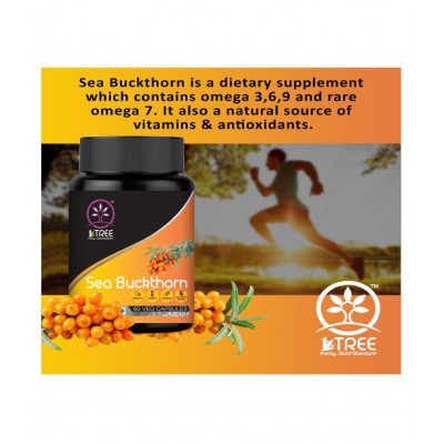 1Tree Sea Buckthorn Capsules âSea Buckthorn Seed Oil Energy Booster 60 gm Natural Multivitamins Capsule