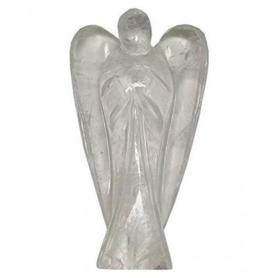 2 Inches Clear Quartz Natural Agate Stone Angel