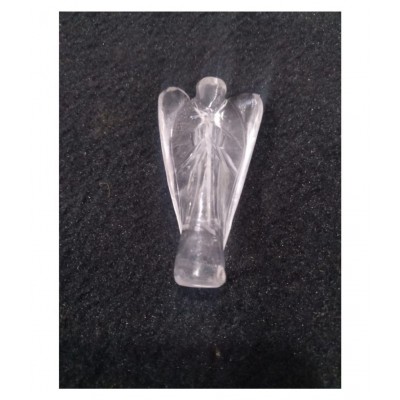 2 Inches Clear Quartz Natural Agate Stone Angel