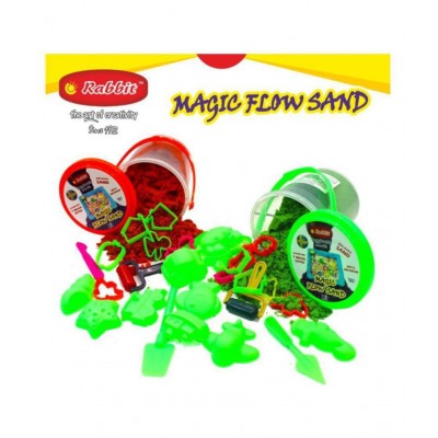 2 Sand Bucket 500 gms| Sand Play toy|Kids playing with Sand|Outdoor and Indoor Play Sand Kit|Sand toy| Perfect Creative products for Kids Boys Girls|Non toxic and Child Safe|Combo Pack Contains 2 Sand Bucket with 10 Sand toys each + 1 ROLLER & Cutter