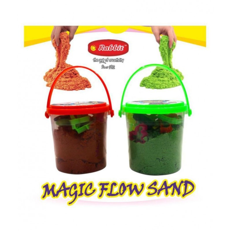 2 Sand Bucket 500 gms| Sand Play toy|Kids playing with Sand|Outdoor and Indoor Play Sand Kit|Sand toy| Perfect Creative products for Kids Boys Girls|Non toxic and Child Safe|Combo Pack Contains 2 Sand Bucket with 10 Sand toys each + 1 ROLLER & Cutter
