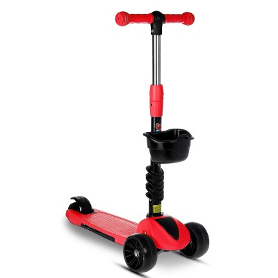 2-in-1 Folding Kids Scooter Adjustable Height Baby Bike Tricycle with Flashing Wheels Children Gift for 3-9 Years Old 2-in-1 Folding Kids Scooter Adjustable Height Baby Bike Tricycle with Flashing Wheels Children Gift for 3-9 Years Old