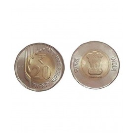 20 RUPEE  U N C  TWO COINS SET FOR COLLECTION