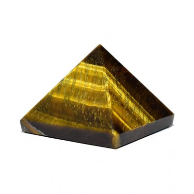 2.5 Inches Yellow Tiger Eye Natural Agate Stone Pyramid