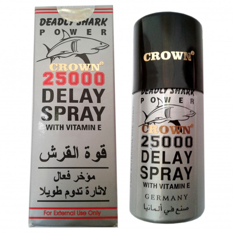 CROWN Deadly Shark 25000 Delay Spray for men, Timing spray for men