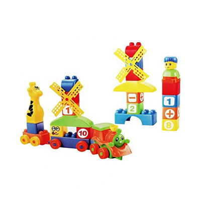 35 Pieces Blocks Toy Set for Toddlers | Colourful Building Blocks Activity and Play Puzzle