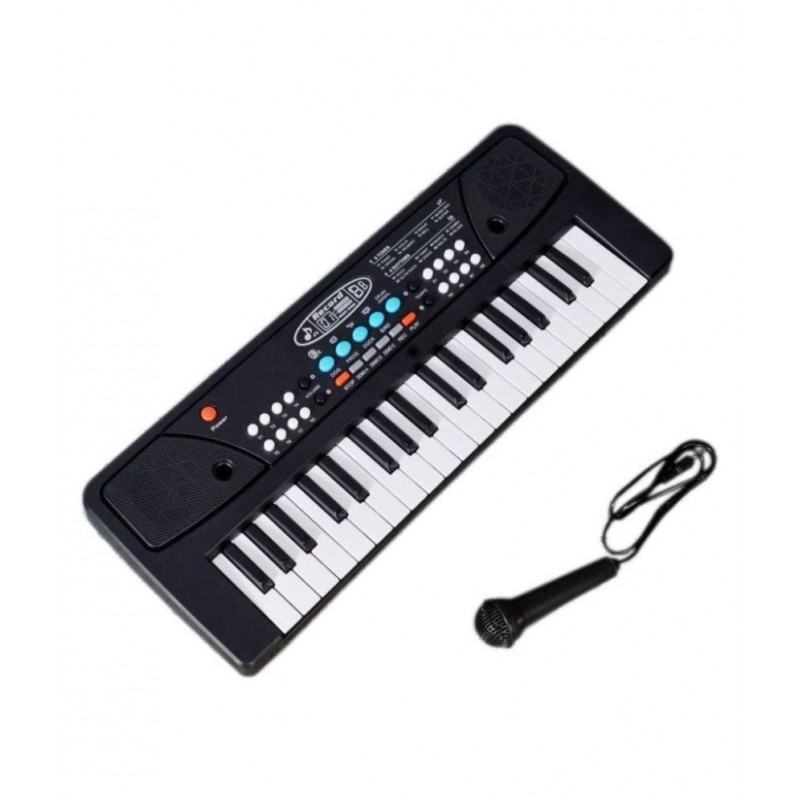 37 Key Piano Keyboard Toy with DC Power Option, Recording and Mic (Multicolor)