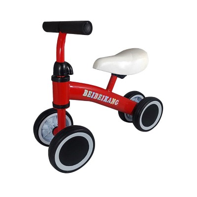 4 Wheel Kids Adjustable Tricycle Baby Toddler Balance Bike Push Scooter Walker Bicycle for Balance Training for 18 Mouths to 2/3/4/5 Year Old Boys&Girls Gifts