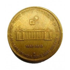 5 Rupee India Govt Mint Of Calcutta Coin