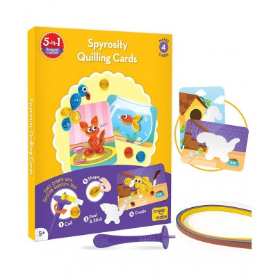 5-in-1 awesome craft kit - creative toy & diy set for kids - 5 years and above