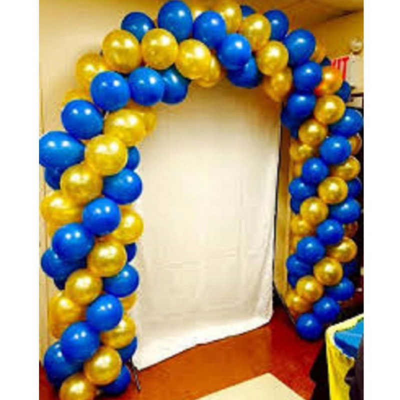 50 Metallic Balloon (Blue,Gold)