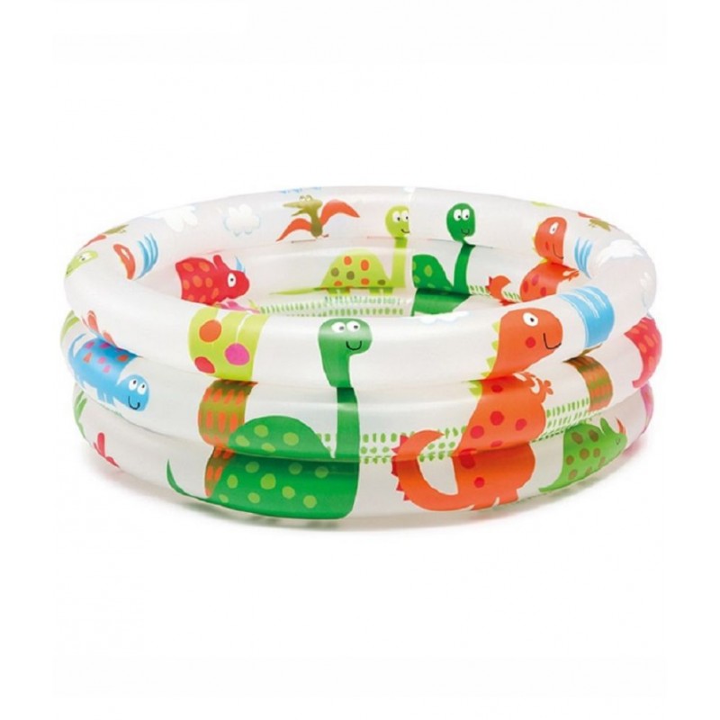 57106 inflatable plastic DINOSAUR 3-RING BABY POOL