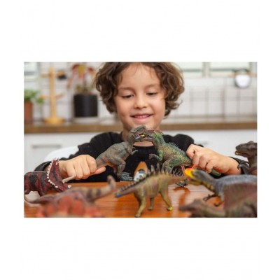 6 Realistic Jurassic Colossal Dinosaur Figures Animal Playset Best for School Classroom Projects, Play time for Kids and Birthday Presents