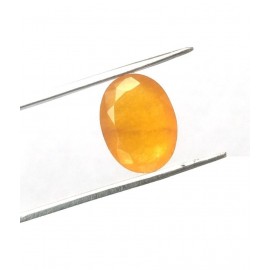 6.20 Carat Natural Certified Yellow Sapphire Stone