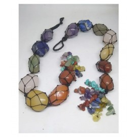 7 Chakra Multi Color Natural Stone Car Hanging