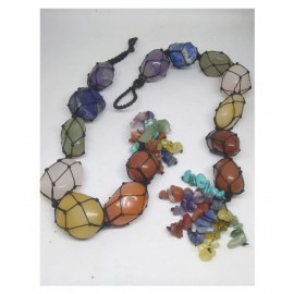 7 Chakra Multi Color Natural Stone Car Hanging
