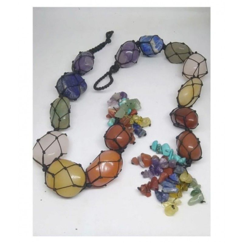 7 Chakra Multi Color Natural Stone Car Hanging