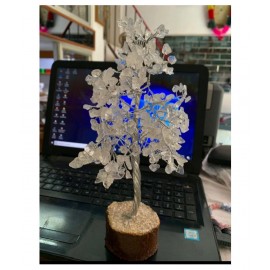 7 to 9 Inches White Clear Quartz Natural Agate Stone Tree