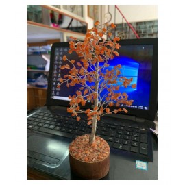 7 to 9 Inches and 300 Beads Red Carnelian Natural Agate Stone Tree