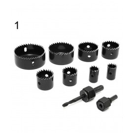 8 Pieces Woodworking Down Lights Hole Cutter Saw Holesaw Kit Set