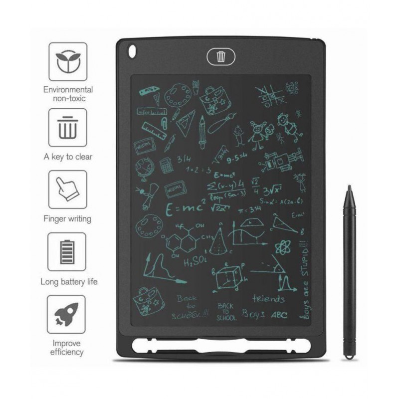 8.5 inch LCD Electronic Kids Tablets Writing & Drawing Doodle Board, Portable & Erasable Tab with Stylus & Memory Lock