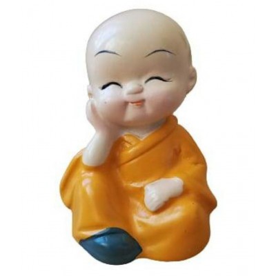 AARCH Buddha Monks Statues Resin Buddha Idol 5 x 4 cms Pack of 1