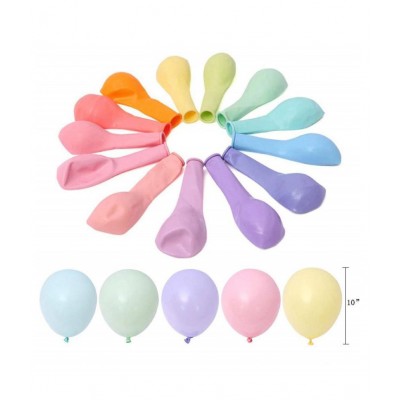 AARK PLANET Solid Solid Pastel Colored Macaron Party Decorations Balloon Balloon  (Multicolor, Pack of 50)