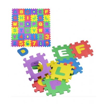 ABC and Alpha-Numeric Floor Puzzle Thick Foam Play EVA PU Mats for Kids, 36 Pieces (Multicolor) ABC and Alpha-Numeric Floor Puzzle Thick Foam Play EVA PU Mats for Kids, 36 Pieces (Multicolor)