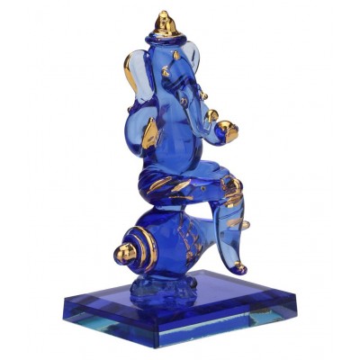 AFAST Blue Glass Handicraft Showpiece - Pack of 1