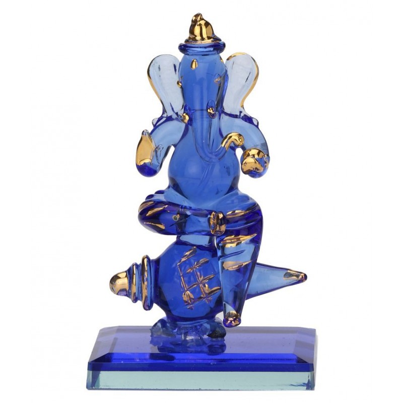 AFAST Blue Glass Handicraft Showpiece - Pack of 1