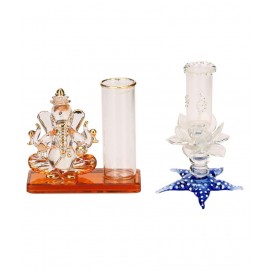 AFAST Multicolour Glass Figurines - Pack of 2