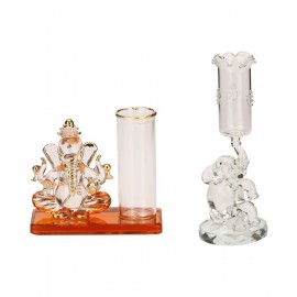 AFAST Multicolour Glass Figurines - Pack of 2