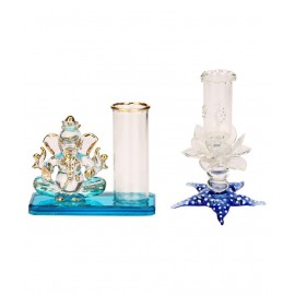AFAST Multicolour Glass Figurines - Pack of 2