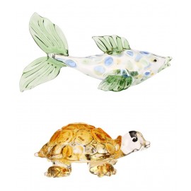 AFAST Multicolour Glass Figurines - Pack of 2