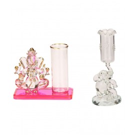AFAST Multicolour Glass Figurines - Pack of 2