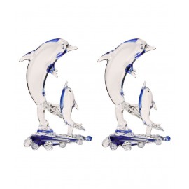 AFAST Multicolour Glass Figurines - Pack of 2