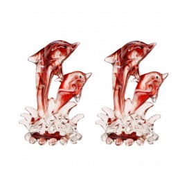 AFAST Multicolour Glass Figurines - Pack of 2