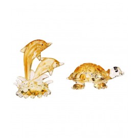 AFAST Multicolour Glass Figurines - Pack of 2